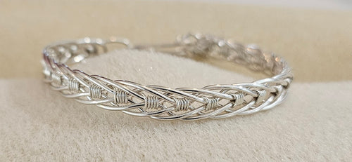 Custom Sterling Silver Wire Bracelet