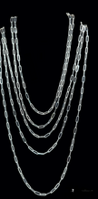 Load image into Gallery viewer, Paper Clip Sterling Silver Chain Necklace