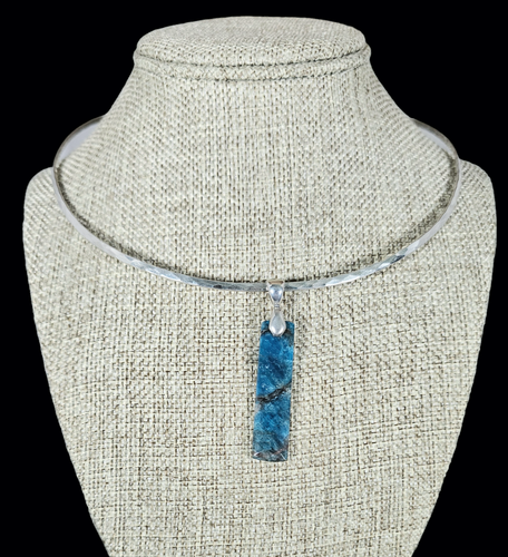 Sterling Silver Pendant with Apatite