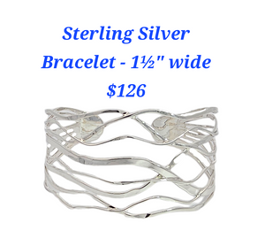 Sterling Silver 8 Wire Cuff Bracelet