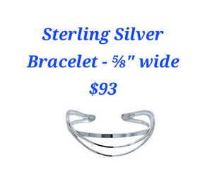 Sterling Silver 3 Wire Cuff Bracelet