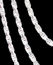 Load image into Gallery viewer, 100 Rope Sterling Silver Chain Necklace