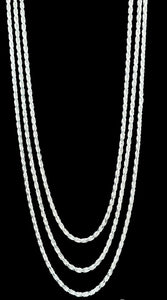 050 Rope Sterling Silver Chain Necklace